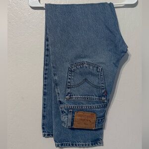 Vintage Levi's Men's Medium Blue Straight Jeans